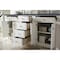 James Martin Vanities Bristol 72in Double Vanity, Bright White w/ 3 CM Charcoal Soapstone Quartz Top 157-V72-BW-3CSP - alternate 5